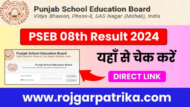 8th class result 2024 Punjab Board