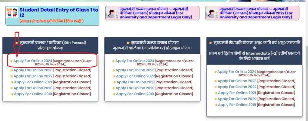 Bihar Board Matric Pass Scholarship Apply For Online 2024