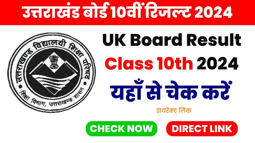 Uk Board Result Class 10Th 2024