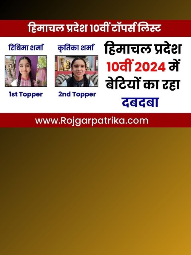 Himachal Pradesh 10Th Board Result 2024 Topper