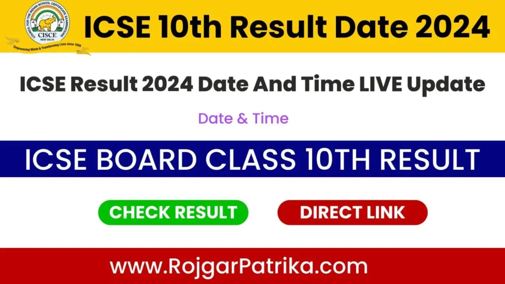 Icse 10Th Result Date 2024