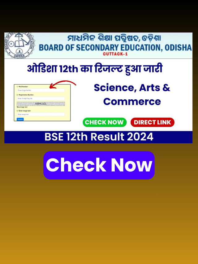 Odisha 12Th Result 2024