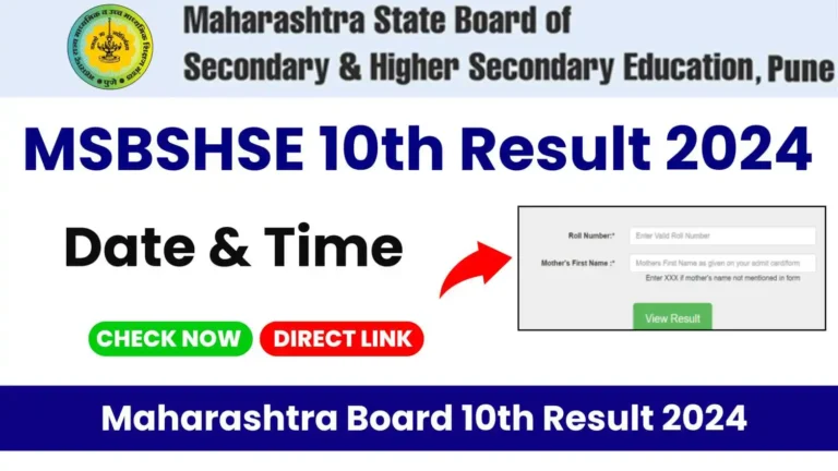 SSC Result 2024 Maharashtra Board